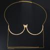 New Rhinestone Butterfly Chest Chain Fashion Sexy Chest Support Stainless Steel Chest Bracket Bra Chain Body Chain