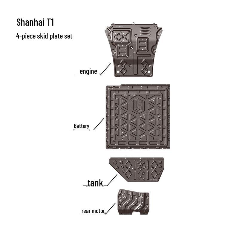 Shan Hai T1 Underbody Protection Plate 24-25: Easy Installation, Original Car Hole Fit