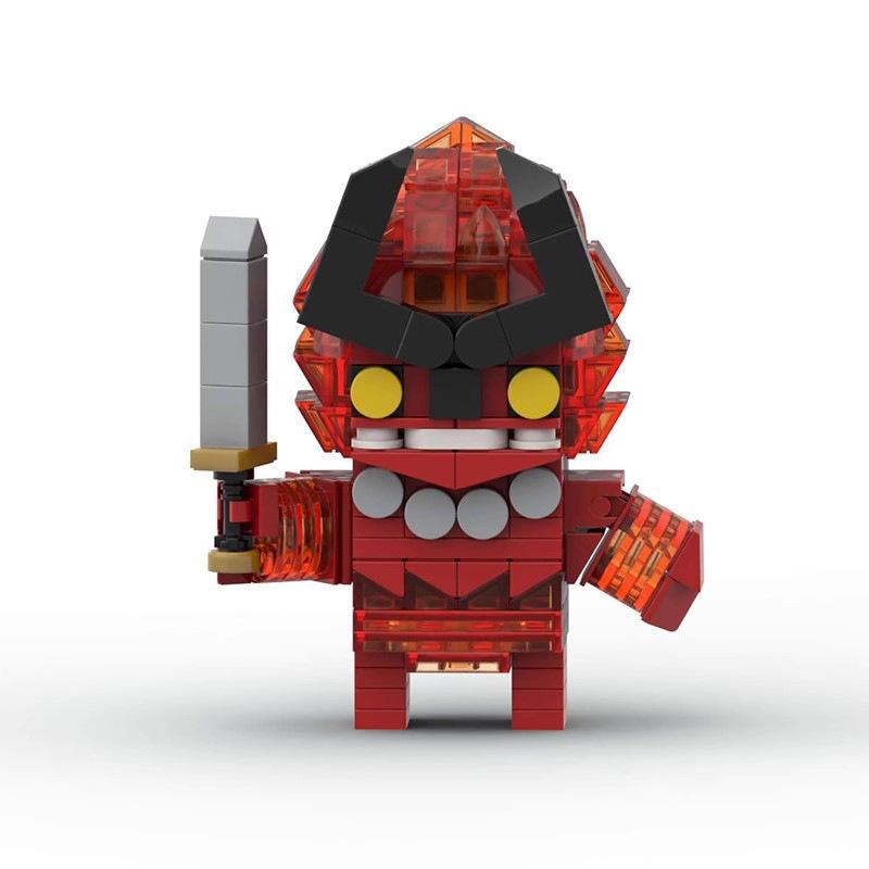 3D Building Block MOC Toy, Educational Assembly, Surtur Square-Head Minifigure Model, Construction Gift for Boys