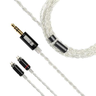 NOBUNAGA Labs Entry IRIS 4-core OFC Silver-plated Wire [3.5mm Stereo Mini Plug/custom IEM 2-pin] NLE-RIS