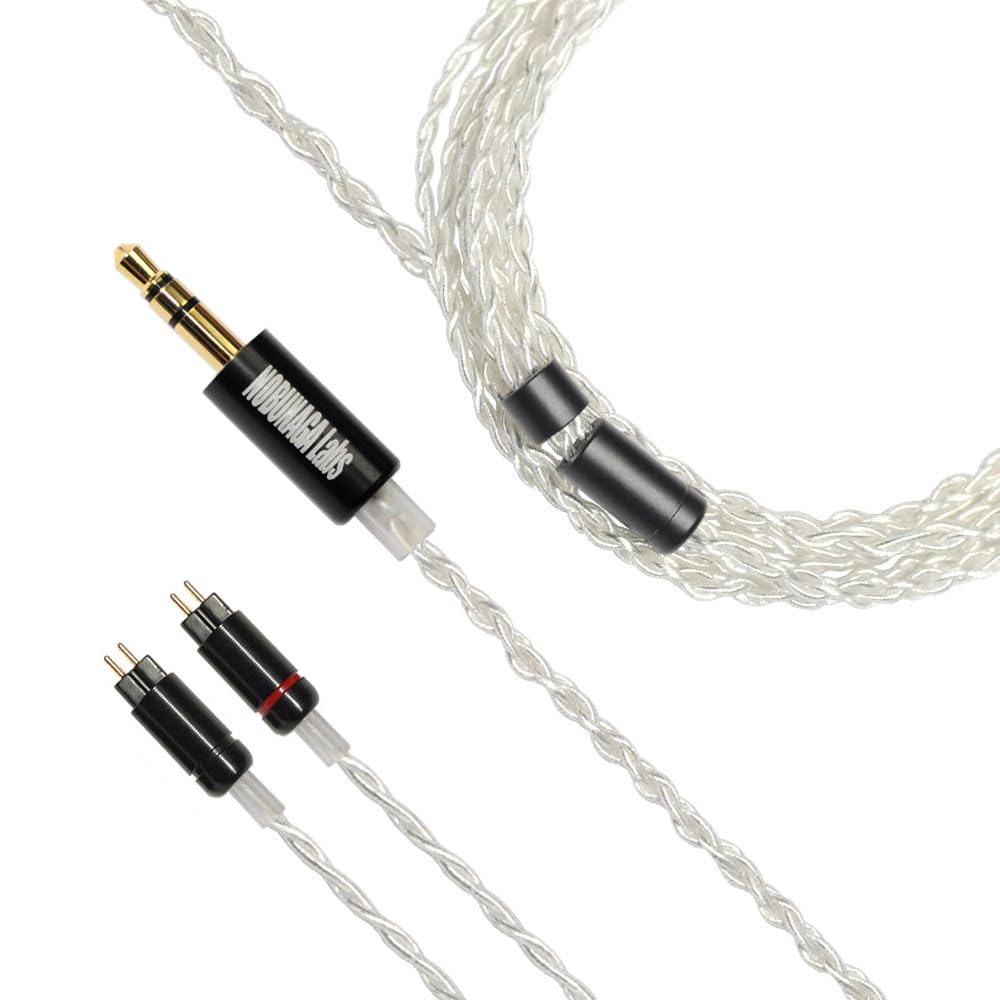 

NOBUNAGA Labs entry-level IRIS 4-core OFC silver-plated cable [3.5mm stereo mini plug/custom IEM 2-pin] NLE-RIS