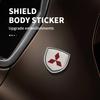3D Metal Styling Body Fender Decoration Shield Stickers For Mitsubishi Ralliart Asx Lancer 10 Outlander L200 Xpander Pajero V73