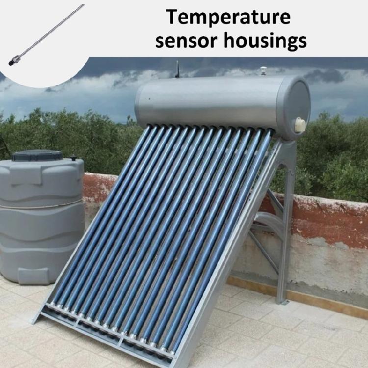 2 Piezas Acero Inoxidable Rosca de 1/2 pulgada Presión 300 mm Termopozo Para Fundas de Inmersión Bolsillos Tubos Sensores de Temperatura
