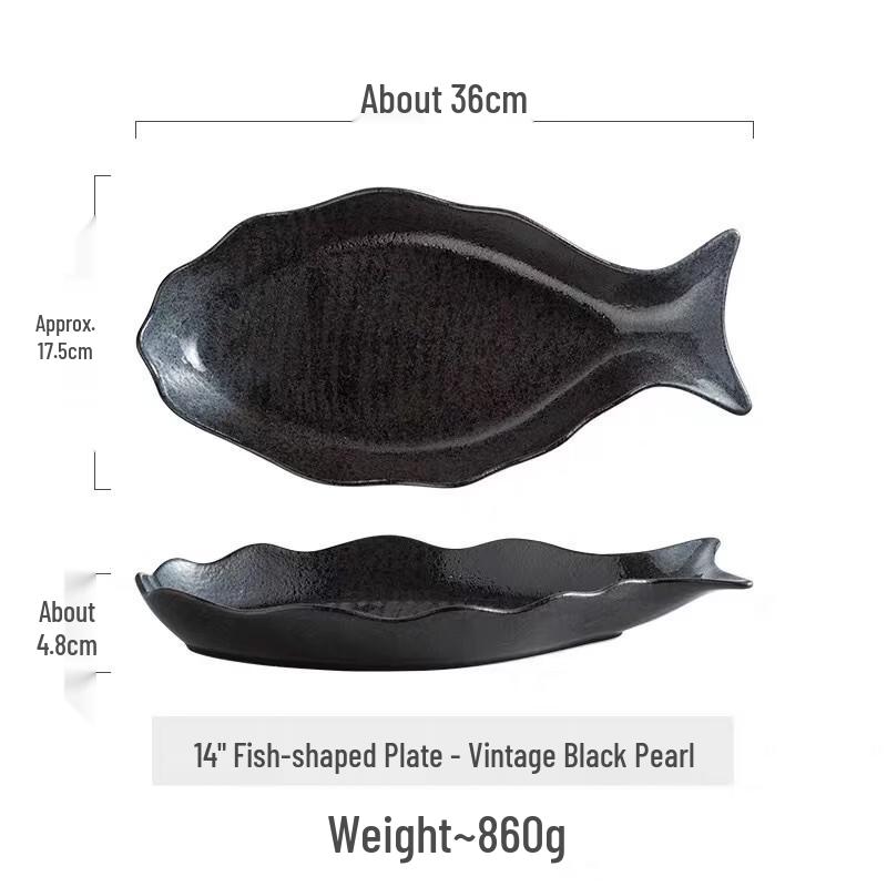 ZISIZ Ceramic Fish Plate