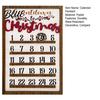 Stylish Wall Hanging Calendar Sign Calendar 25 Christmas Countdown Decor Wooden Days Advent with Nordic