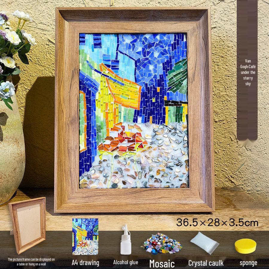 

Набір для мозаїчного мистецтва Зроби сам : Серія всесвітньо відомих картин - Підвісні прикраси для фоторамки формату А4