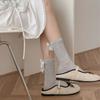 3Pairs Ruffle Mid Tube Socks Ins Style Sweet Socks Women Soft Lace Bow Socks  Lady
