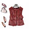 Fur fox fur vest vest fluff waist drawstring mink vest spring new chest protection warm back women