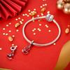 Original Charms Copper Dreamy Oriental Red Dragon Beads Fit Charms Plata Bracelets For Women Jewelry Making Diy Gifts