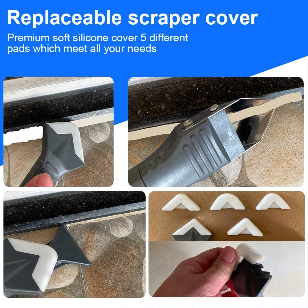 Multi-Functional Scraper Puller Kit Tools Applicator Silicone Scraper Caulking Cleaning Glass Grouting Sealant Removal Spatula