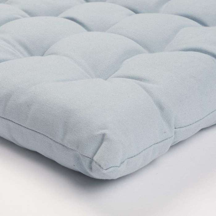 Galette en coton bleu 38x38