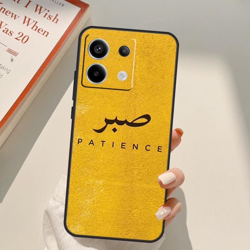 Sabr Patience Funda For Xiaomi Redmi Note 14 10 11 12 13 15 Pro Plus Case For Redmi 15 14C 10C 12C 13C 15C