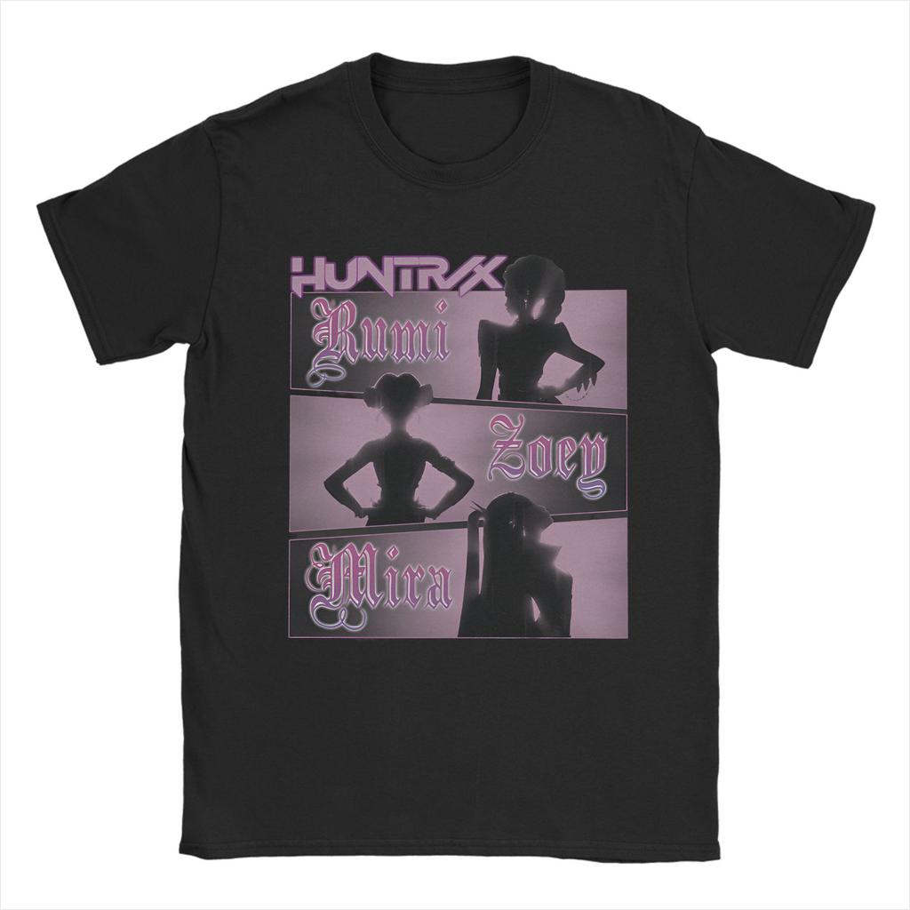 Man T Shirt Huntrix Kpop Demon Hunters  T Shirts Trendy Cool  Summer Tee Shirt Vintage Casual Pure Cotton Tops Plus Size 6XL