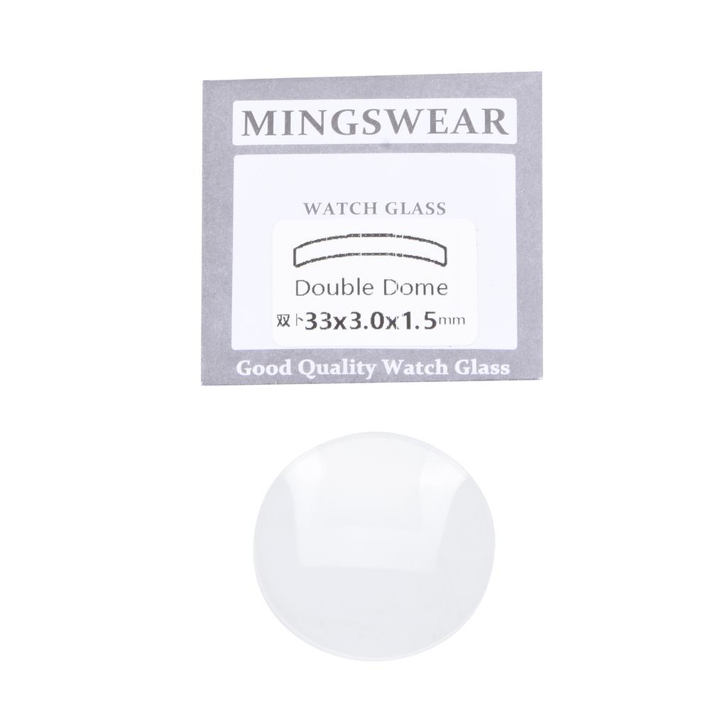 1.5mm Thick Double Domed Mineral Watch Crystal 30-38mm Diameter Concave Glass Protector Protective Film Watch Accessories
