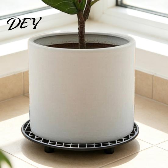 Non Scratch Pot Stands 6Pcs Plant Risers, 8 Inch Round Plastic Bases Elevator Stands, Feet for Indoor Outdoor Flower Pots