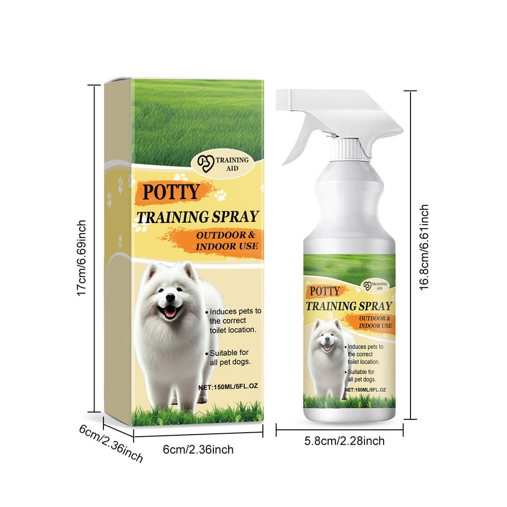 150ml Pet Toilet Training Spray For Daily Use Gentle Extracts Effective Defecation Inducer For Indoor And Outdoor Use