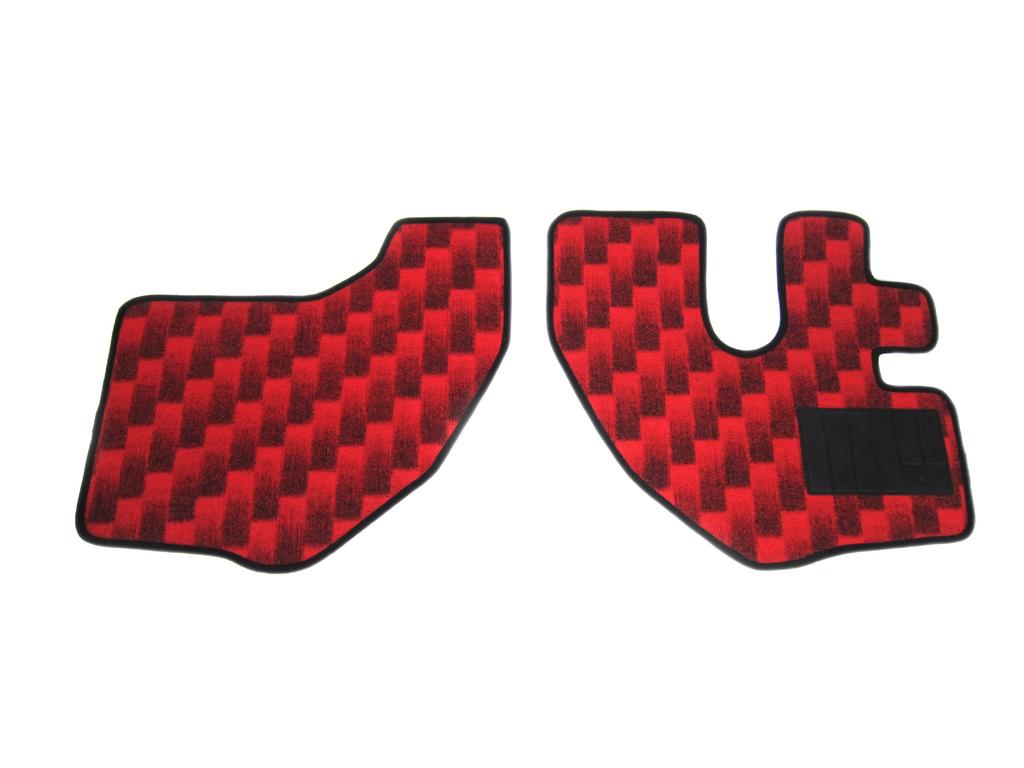 TURN Samuromat Assistance Set Floor Mat 53 Mitsubishi Fuso 2t Generation Canter Wide Red 63181250 Driver's No.