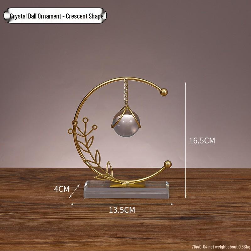 Golden Light Luxury Resin Handicrafts Collection: Ornaments for Office, Living Room, Wine & TV Cabinets