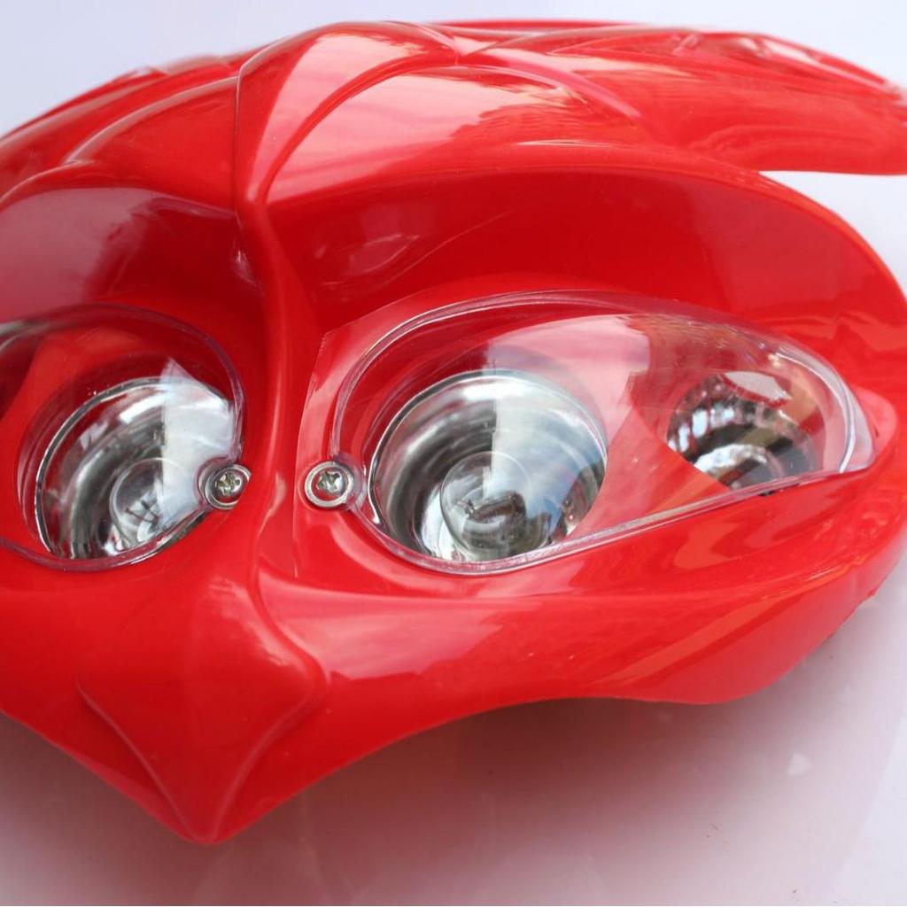 Off-Road Motorcycle Accessories: 110-125cc High-Performance Four-Eye Ghost Face Headlight Lampshade