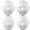 Bemalbare Halbmaske Vollgesichts-DIY-Maske Kostüm-Requisite Handbemalte Maske Lustige Maskerade