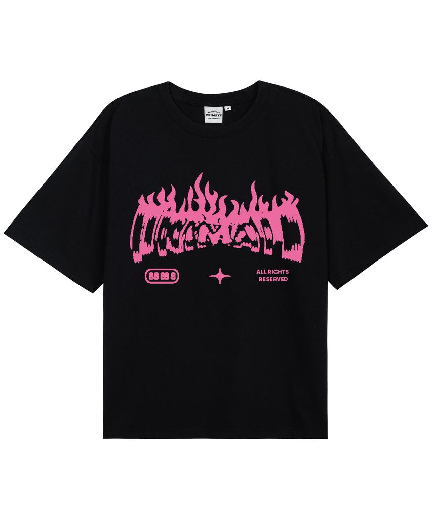 PRIMATE [Cool Cotton] Pyro Oversized Short Sleeve T-Shirt 8 Colors (Type A)