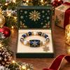 Festive Christmas Themed Beaded Bracelet for Women Holiday Party Jewelry Gift Accessory