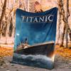 Titanic Flannel Blanket Soft Warm All-Season Throw, Design for Camping, Car Travel, Hiking Sofa, Bed, Office Perfect Gift for Parties