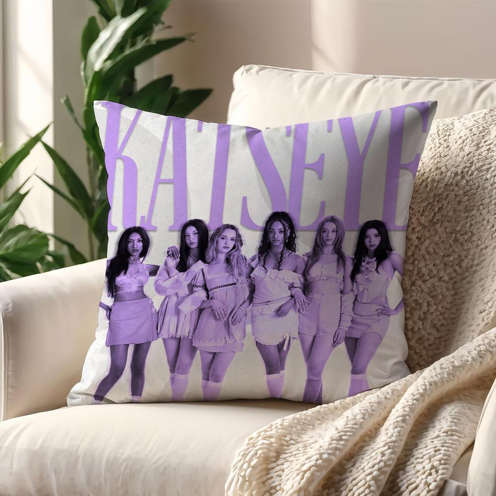 Kpop KKatseye cushion cover For Pillow Printing Sofa Decoration Home Car Room Coffee Shop Office Nordic Simplicity