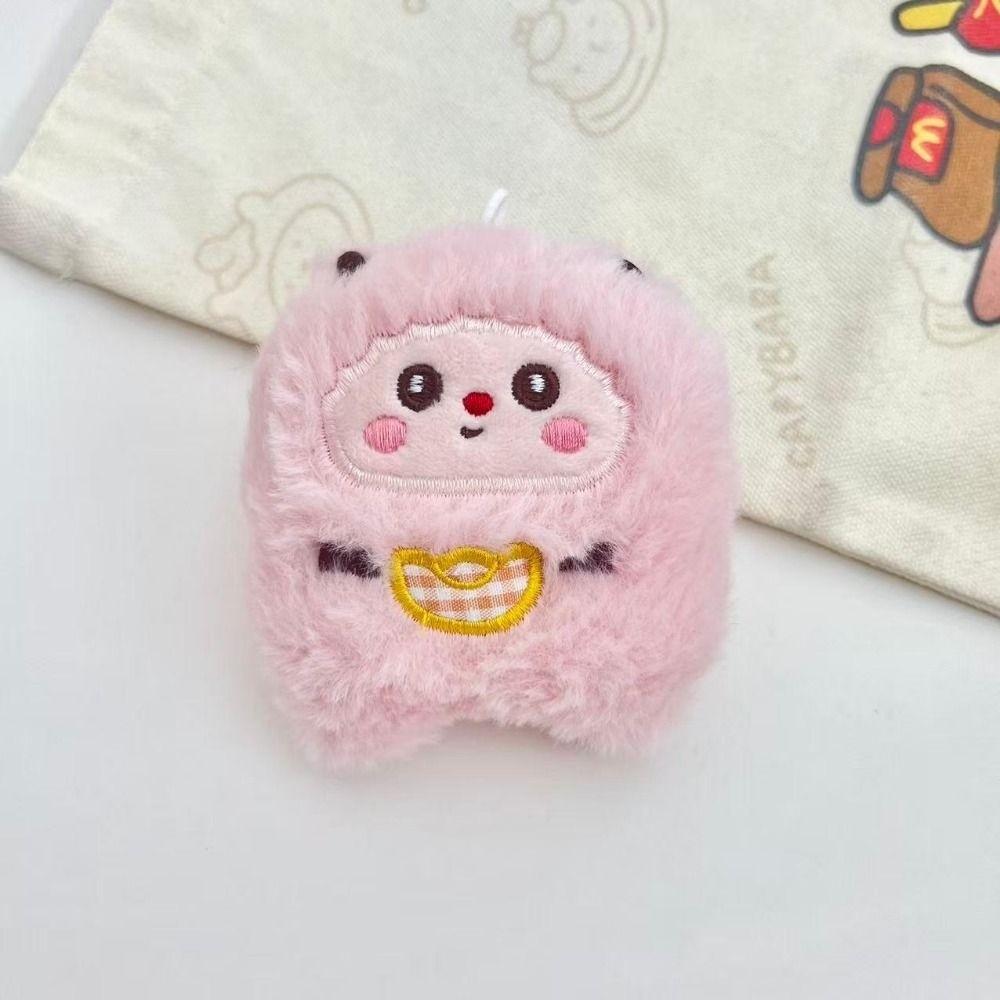 Squeaky Sheep Hanging Ornament Soft Plush Lamb Keychain Sheep Plush Keychain Spring Festival