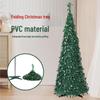 Flame Retardant Green Telescopic Folding Christmas Tree - Bare Design  