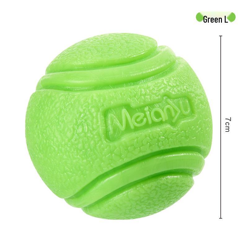 Meianju Dog Chew Ball: Durable Rubber Toy for Fetching and Biting
