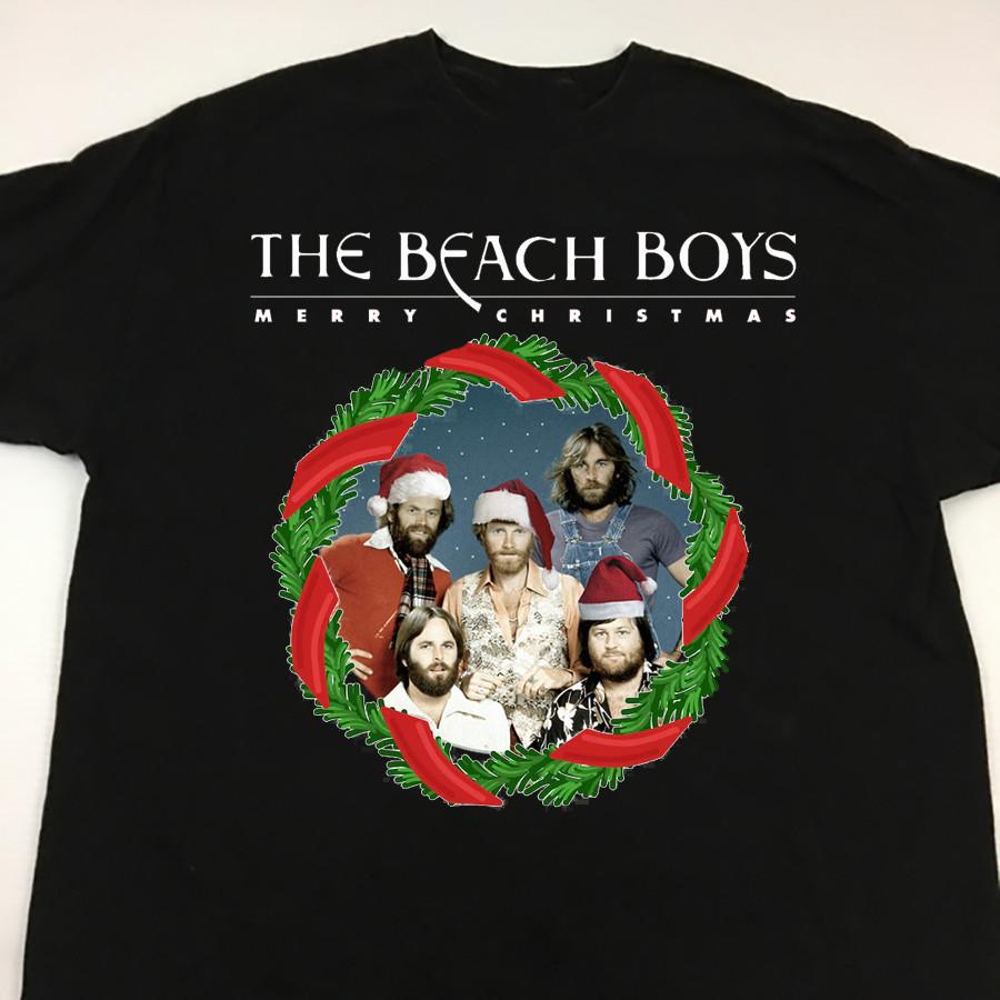 New THE BEACH BOYS Christmas Circle Unisex S-234XL Shirt D2061