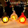 Christmas Santa Claus Snowman Lantern With Led Light For Holiday Decor And Gift Idea