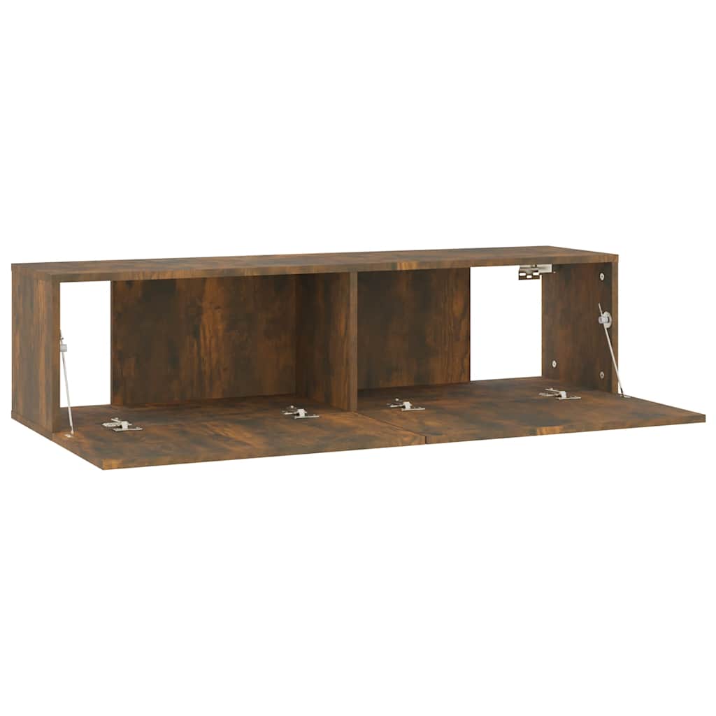 Vidaxl Wall-Mounted TV Cabinet, Smoked Oak, 120X30X30 Cm