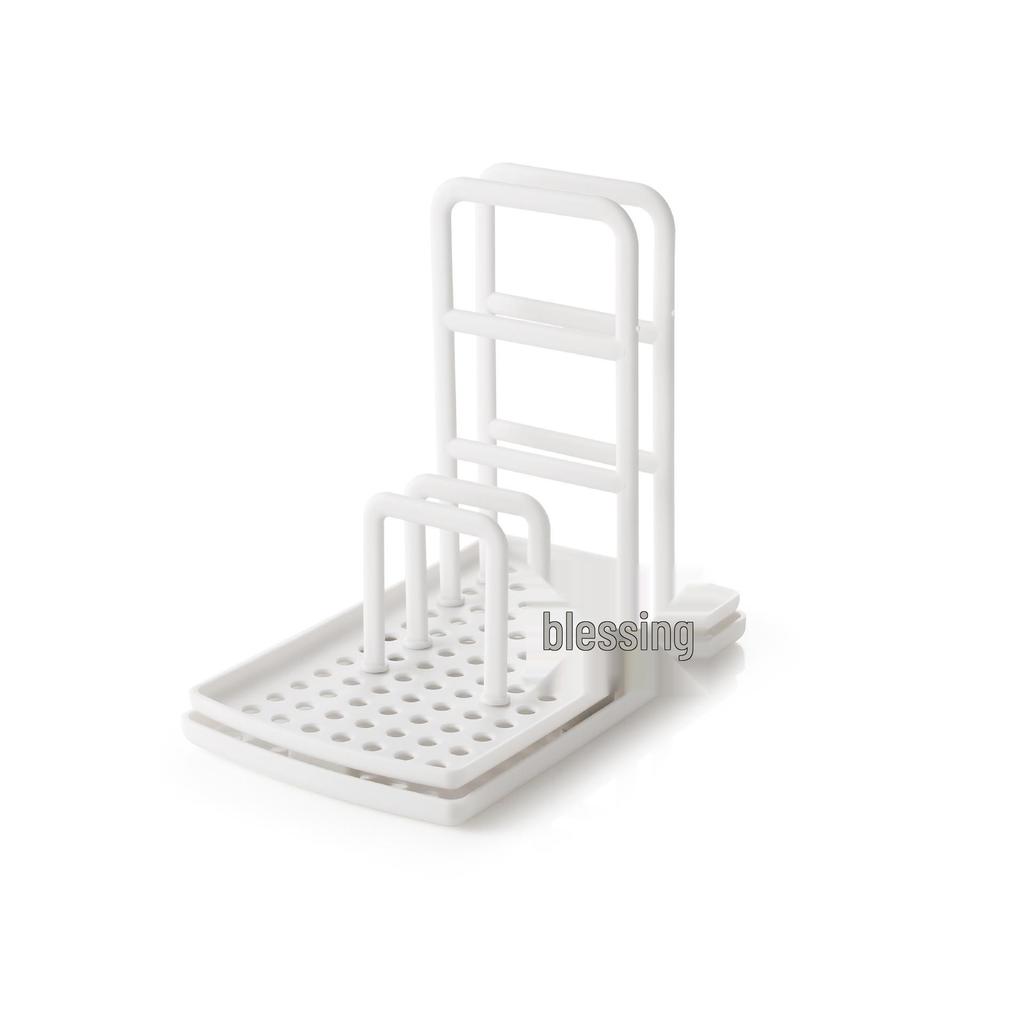 Kitchen Dishcloth Draining Rack - No-Drill Sponge & Soap Holder Organizer