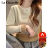 La Chapelle Women's Thermal Fleece-Lined Crewneck Pullover