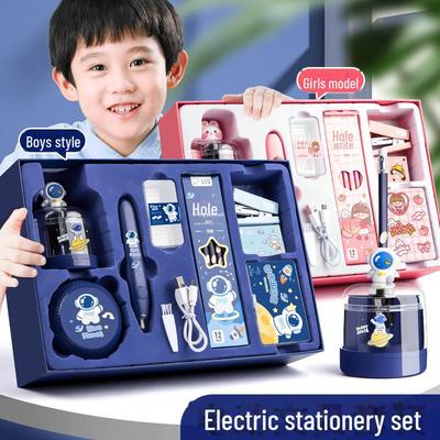 Geschenkset mit elektrischem Schreibwaren für Kinder – perfekt für Erstklässler, Geburtstage oder Weihnachten