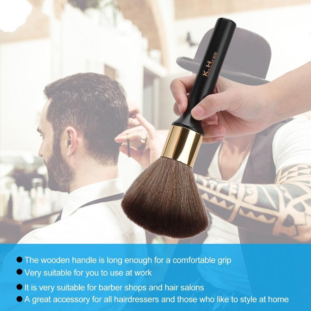 Soft Broken Hair Sweep Brush Black Color Hair Cutting Duster Brush Hair Sweeping Brush For Salon