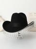 New Dragon and Phoenix Rhinestone Fringed Cowboy Hat Carnival Party Western Jazz Cowboy Hat Top Hat Bullfighting Hat
