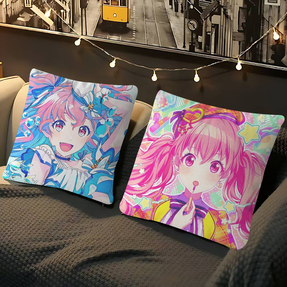 A-Airi Momoi Cartoon Pillow Gifts Home Office Furnishings Bedroom Sofa Car Cushion Cover Case 45x45cm
