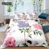 Home Living Luxury 3D Lilac Bedding Set Duvet Cover Set Pillowcase Kids Bedding Set Queen and King EU/US/AU/UK Size