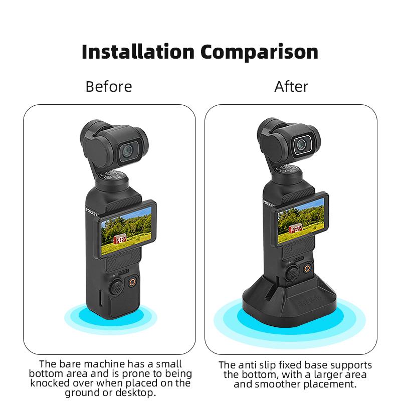 Expansion Table Base Mount for DJI OSMO Pocket 3,Suitable for Live Streaming,Video Fixed Handheld Gimbal Camera Accessories
