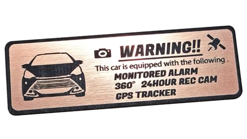 

Honami Works Small Size AQUA G s 10 Series Security Emblem 24-Hour Surveillance Dash Cam GPS Tracker Sticker