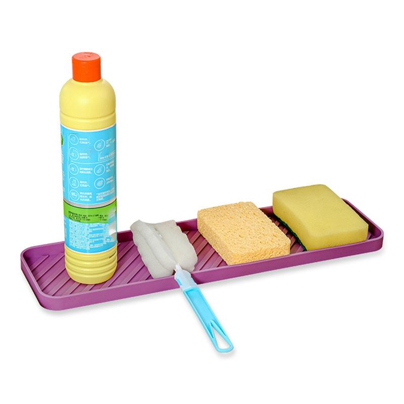 Good-Tray Placemat Seasoning Bottle Rack Insulated Teacup Storage Mat Kitchen Soap Tray Silicone Sink Tray