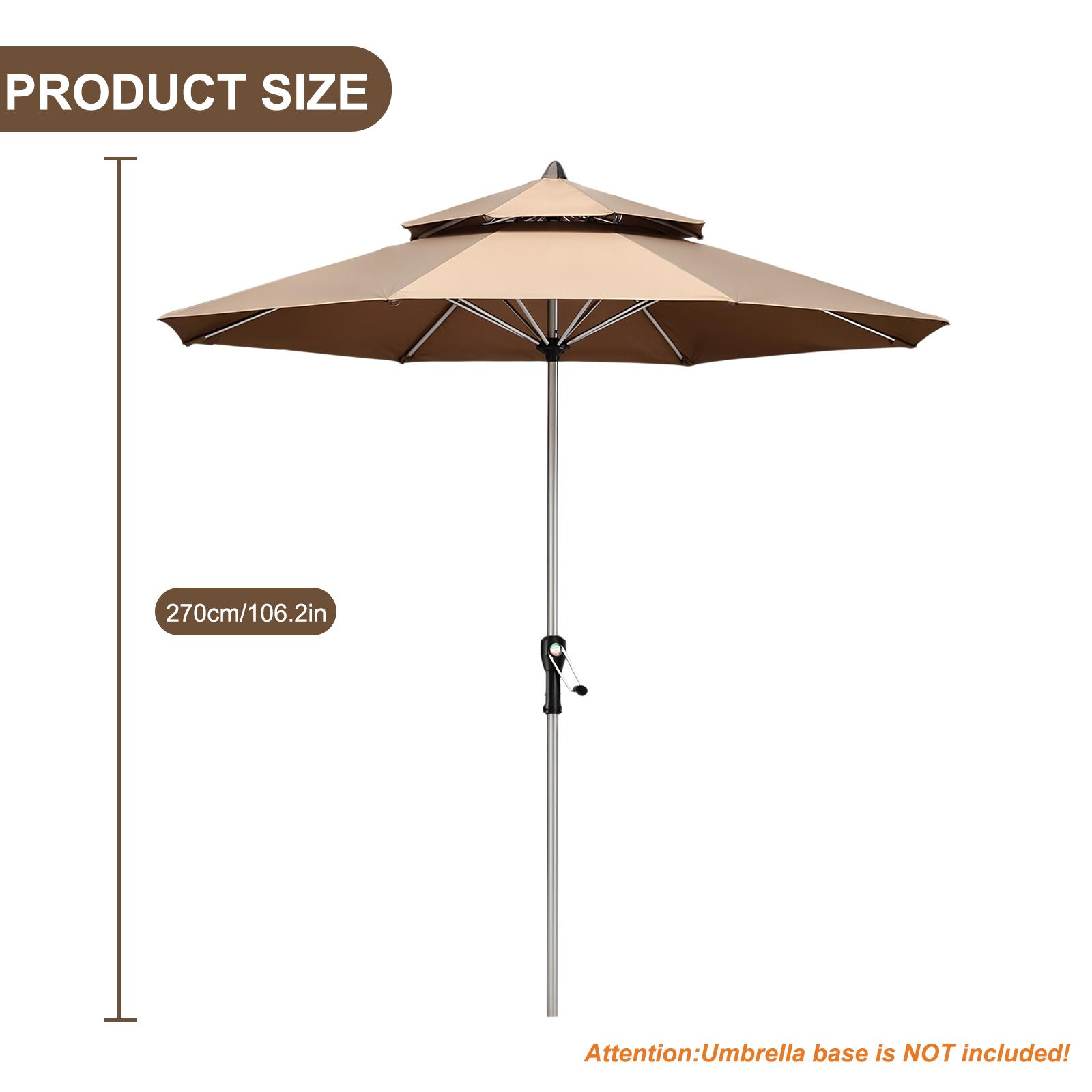 

Outdoor Patio Umbrella 8 Ribs Outdoor Table Umbrella UV Protection Outdoor Table Umbrella Market Umbrella for Garden Deck Backya