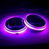 Car Cup Coaster 2 Pieces Light Up Cup Holder Coasters 7 Colors Changing Anti-Slip Mug Pad For Women Men Night Driving Road Trips