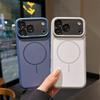 For Magsafe Magnetic Wireless Charging Silicone Phone Case For iPhone 13 14 15 16 17 Pro Max Shockproof Metal Lens Protect Cover