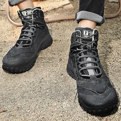 Mode Herrenstiefel Echtes Leder Mode Laufschuhe Herrenstiefel 2024 Neue Herbstschuhe Bequeme Freizeitschuhe Schnürschuhe Klassische Sneaker