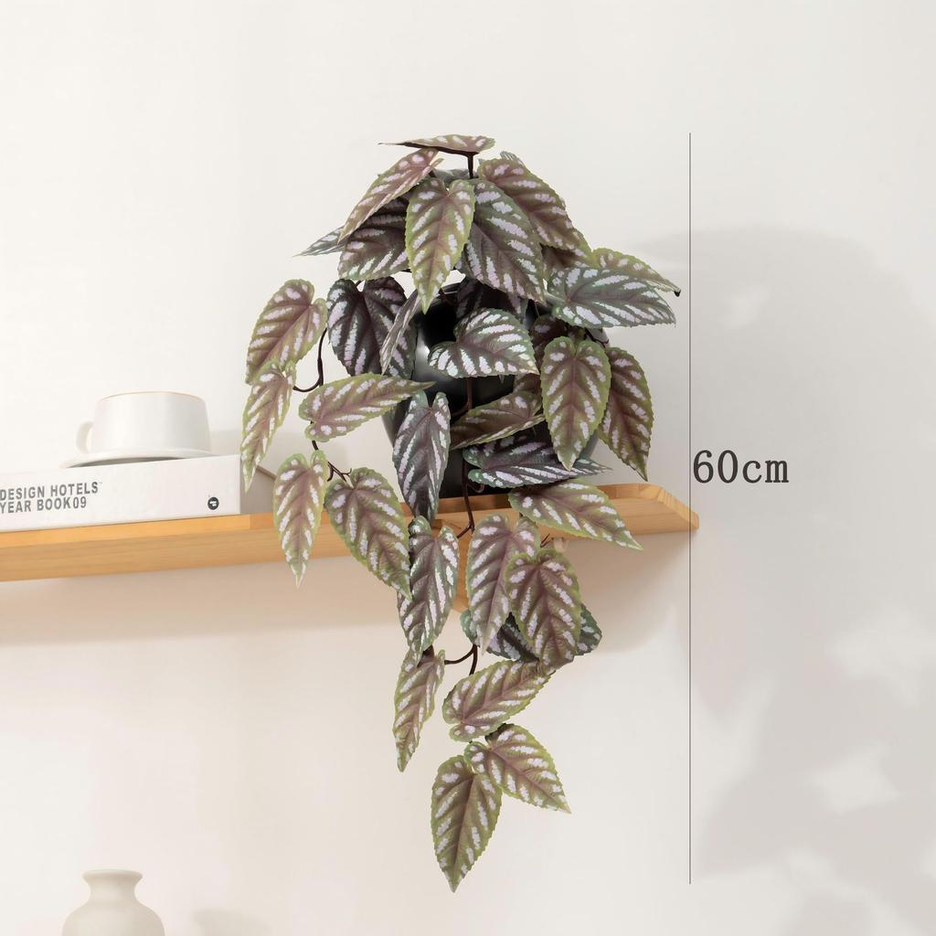 3pcs Cafe Decor Silk 38 Leaves Camellia Wall Hanging Artificial Plants Garden Decoration Simulation Perilla Leaf Green Plant