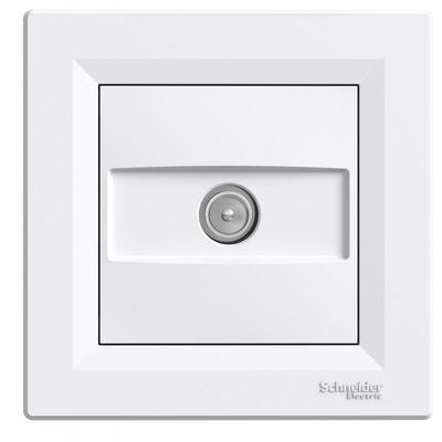 Asfora White TV Socket End 1DB Spring Terminals EPH3200121